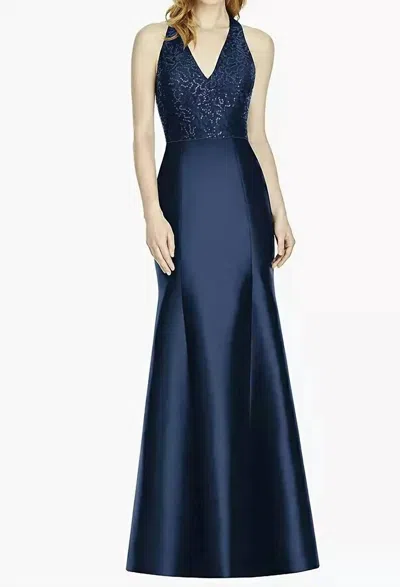Dessy Halter Wedding Dress In Midnight