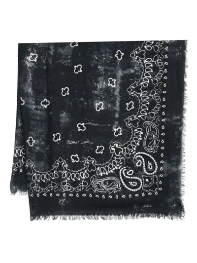 Destin Alvina Quadra 140x140 Scarf In Black