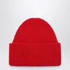 Destin Wool-blend Ribbed Beanie In Red