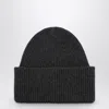 Destin Anthracite Grey Cashmere Blend Beanie In Gray