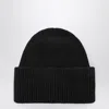 Destin Anthracite Wool And Cashmere Beanie In Gray