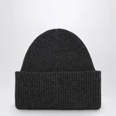 DESTIN ANTHRACITE WOOL AND CASHMERE BEANIE