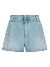 Destin Ashley Paradise Denim Shorts In Blue