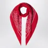 Destin Bandana Judy In Red Wool In Red