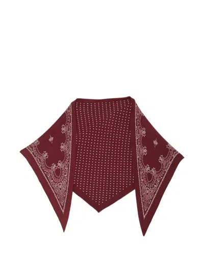 Destin Bandana Polka-dot Print Scarf In Multi