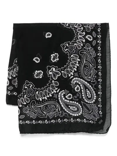 Destin Bandana-print Scarf In 黑色