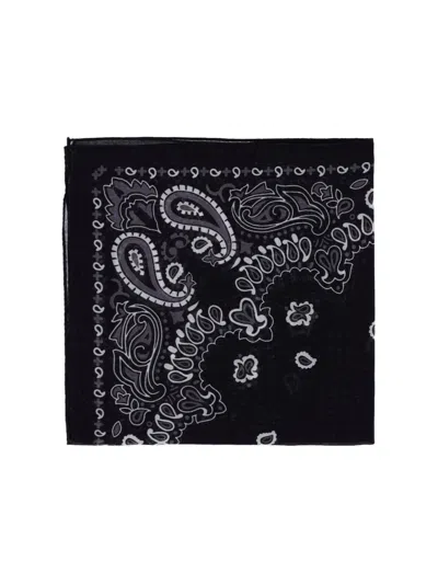 Destin Bandana Print Scarf In Black