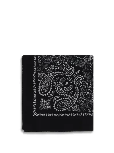 Destin Bandana Print Scarf In Black