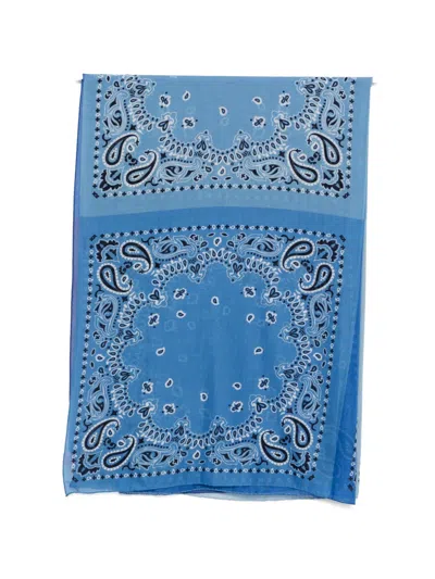 Destin Bandana-print Scarf In Blue