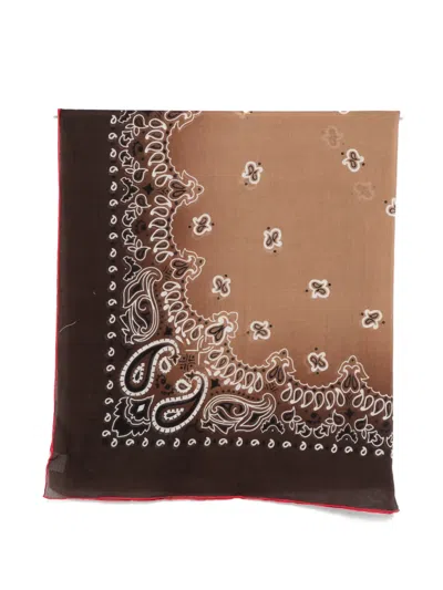 Destin Bandana-print Scarf In Brown