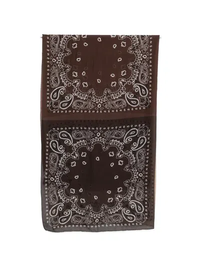 Destin Bandana-print Scarf In Brown