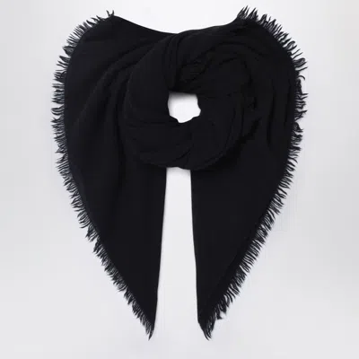 Destin Black Cashmere Scarf