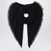 Destin Ebony Brown Cashmere Scarf In Green
