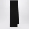 Destin Black Silk And Cashmere-blend Scarf In Black