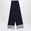 Destin Wool And Cashmere Fringed Scarf In Black