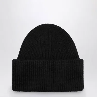 DESTIN DESTIN  BLACK WOOL AND CASHMERE BEANIE