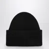 DESTIN BLACK WOOL AND CASHMERE BEANIE