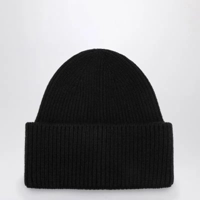 DESTIN DESTIN BLACK WOOL AND CASHMERE BEANIE