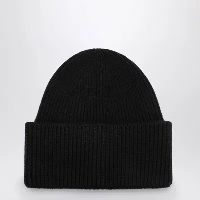 DESTIN DESTIN BLACK WOOL AND CASHMERE BEANIE