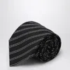 Destin Black/white Silk Tie