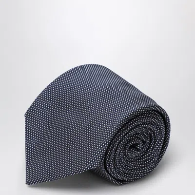 Destin Small Polka Dot Silk Tie In Blue