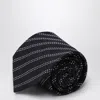 Destin Black/white Silk Tie