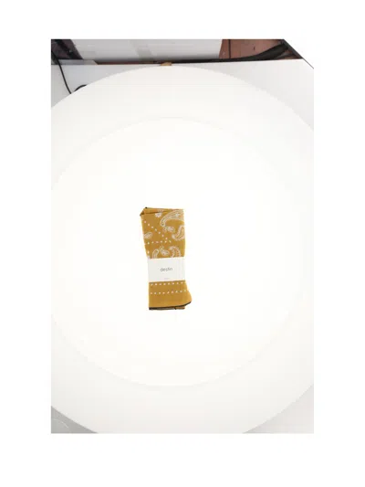 Destin Box Scarf In Gold