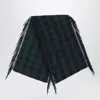 Shop Destin British Check And Shawl In Green