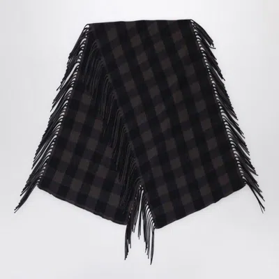 DESTIN DESTIN BROWN CHECK AND SHAWL