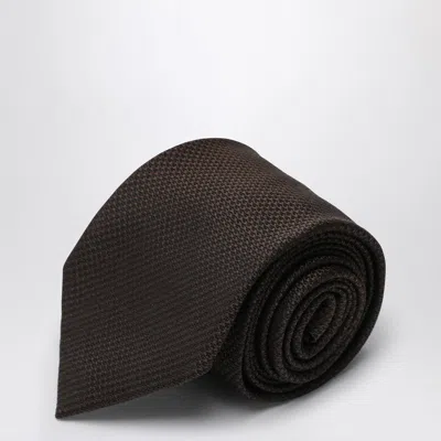 DESTIN BROWN SILK TIE