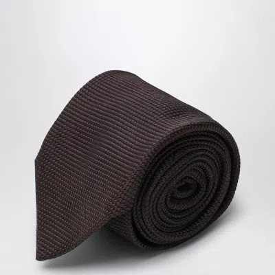 Destin Jacquard-pattern Silk Tie In Blue