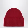 DESTIN DESTIN BURGUNDY WOOL AND CASHMERE BEANIE