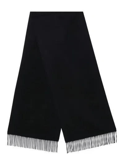 Destin Logo-label Cashmere Scarf In Black