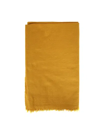 Destin Cashmere Silk 140x200 Scarf In Orange