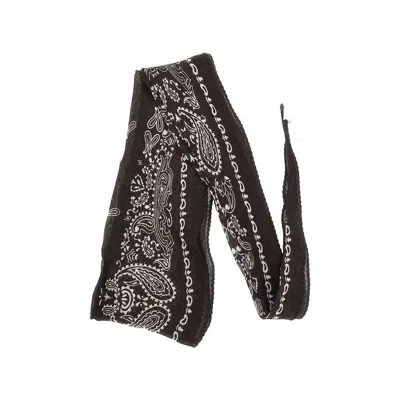 Destin Cashmere-blend Scarf With Bandana Motif In Brown