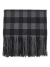 Destin Check-print Scarf In Green