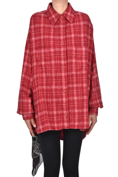 Destin Checked Print Overshirt In Multi