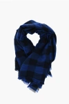 Destin Checked Scarf With Fringes