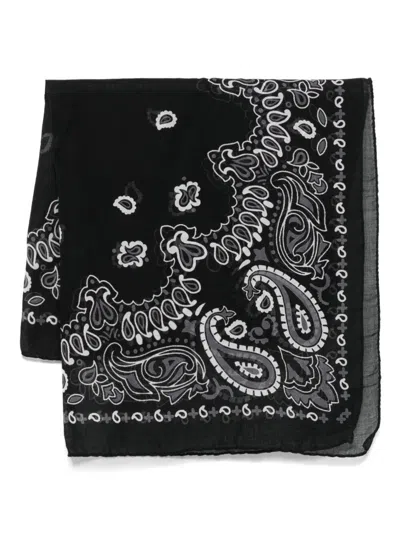 Destin Cotton "bandana" 59x59 Cm In Black