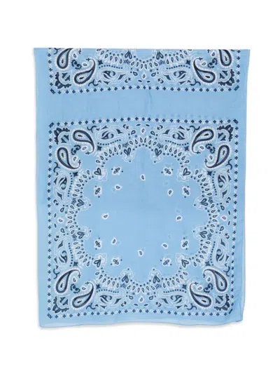 Destin Cotton "quadra" 120x120 Cm Bandana Print In Pink
