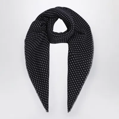Destin Dark Burgundy Wool Polkadot Bandana