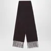 Destin Ebony Brown Wool And Cahsmere Scarf In Brown