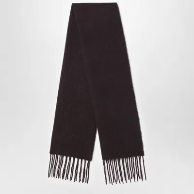 Destin Ebony Brown Wool And Cahsmere Scarf