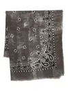 Destin Frayed-detailing Scarf In Brown