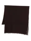 Destin Frayed Scarf In Brown