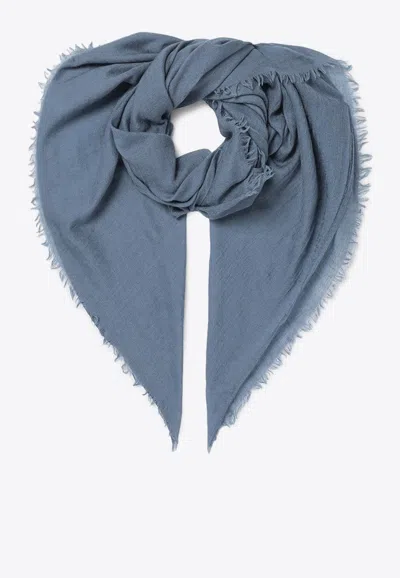 DESTIN FRAYED WOOL-BLEND SCARF