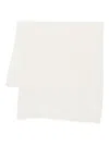 Destin Frayed Wool Scarf In White