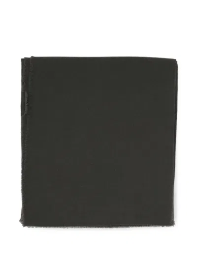 Destin Frayed-edge Scarf In Gray