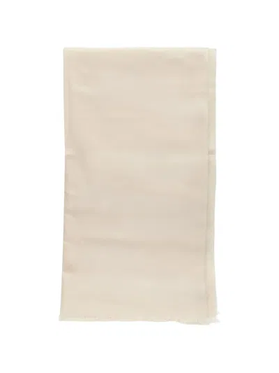Destin Frayed-edge Scarf In Neutral