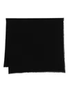 Destin Fringed Cashmere Scarf In Black
